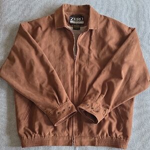 Zero Restriction Golf Men's Full Zip Microsuede Jacket Size XL